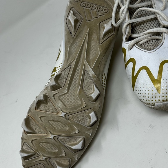 Men’s Adidas Freak 22 gold white 12 football cleats - Picture 7 of 13